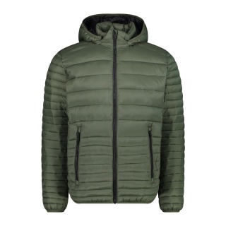 CMP quilted jacket with hood and 3M Thinsulate padding green men